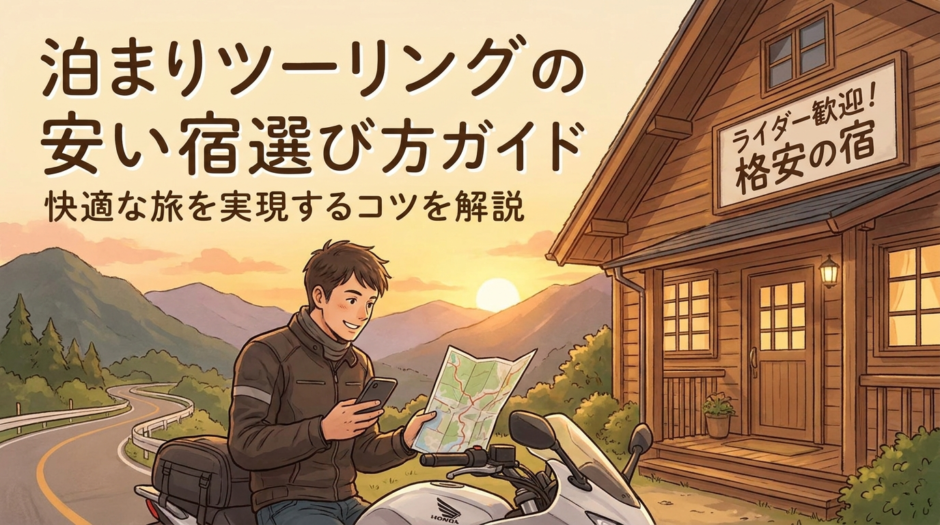 泊まりツーリングの安い宿選び方ガイド。快適な旅を実現するコツを解説