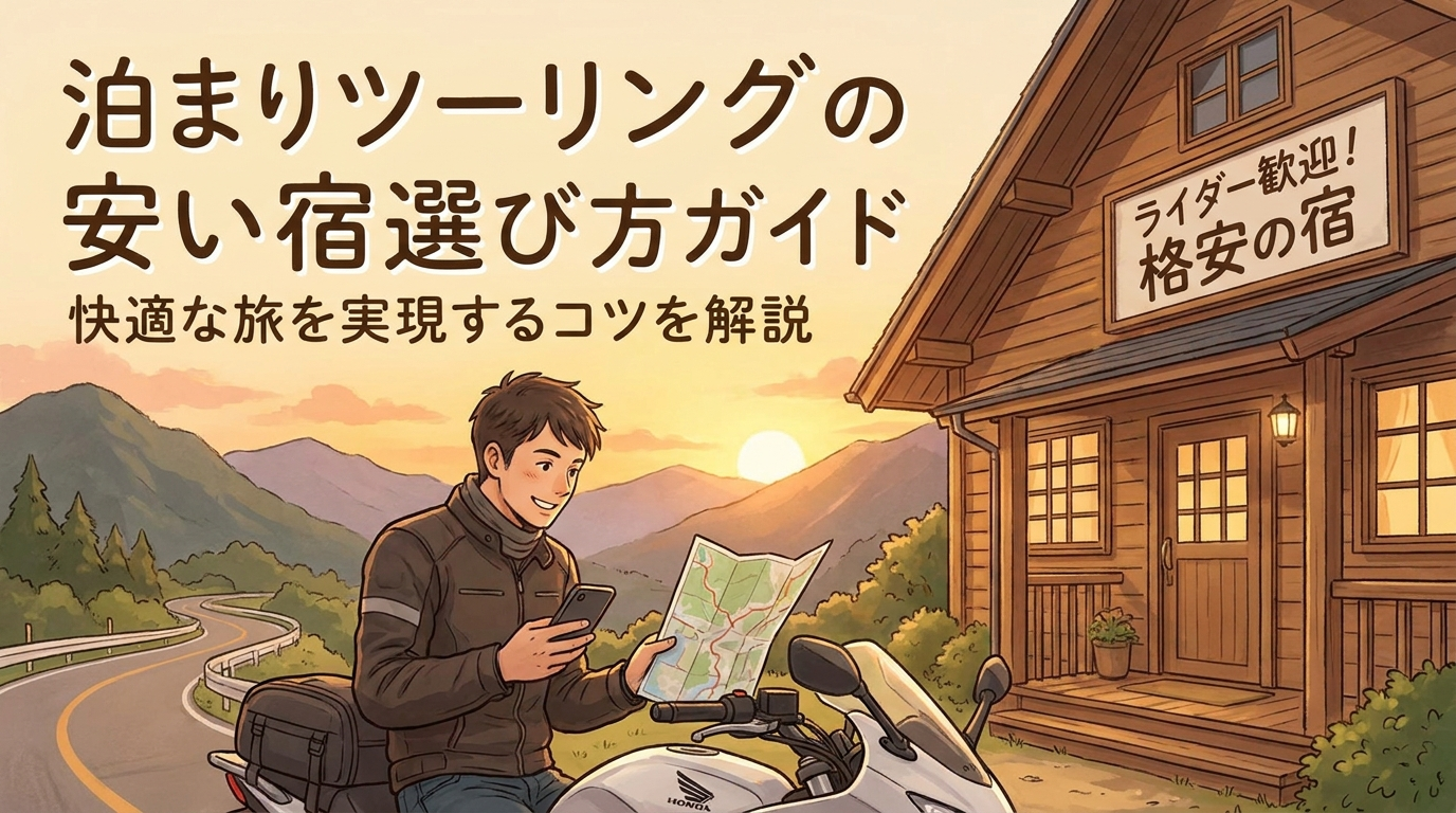 泊まりツーリングの安い宿選び方ガイド。快適な旅を実現するコツを解説