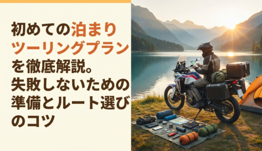 初めての泊まりツーリングプランを徹底解説。失敗しないための準備とルート選びのコツ