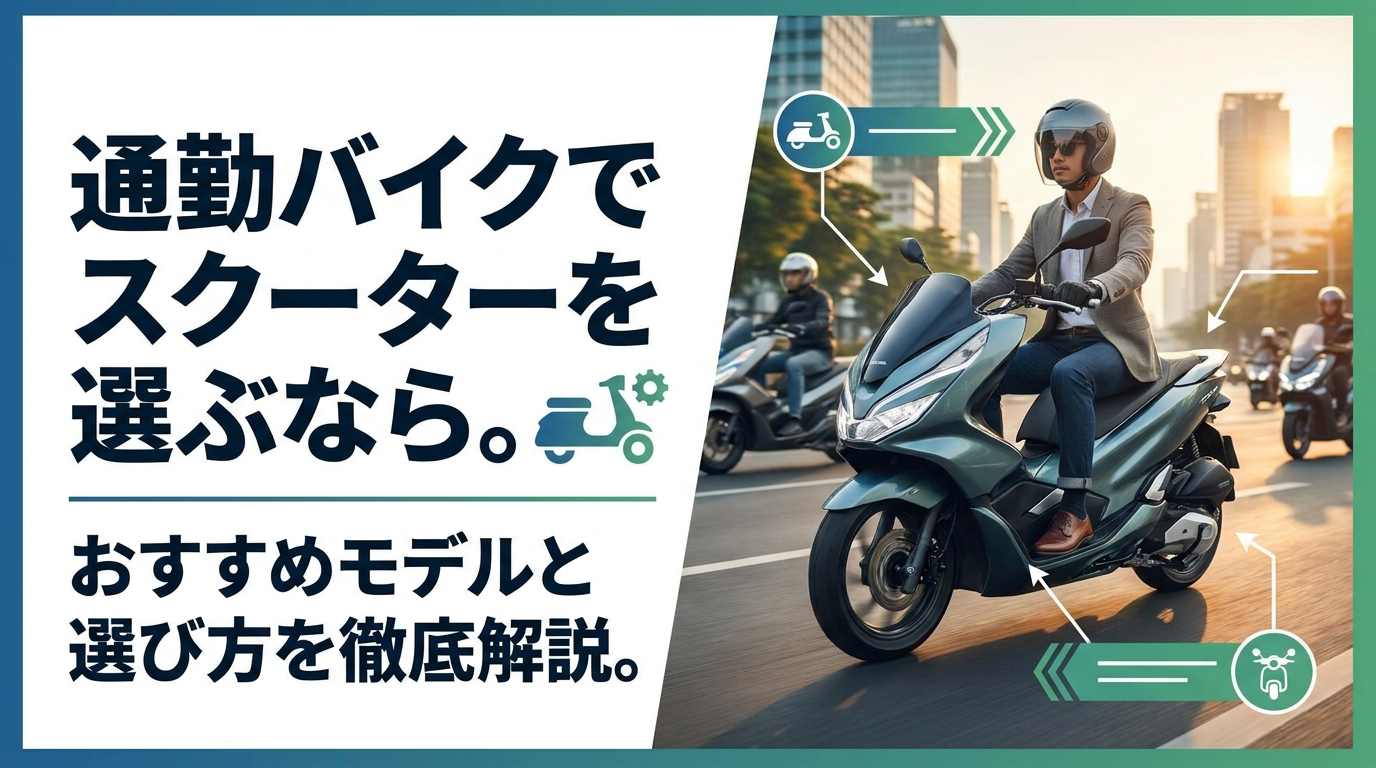通勤バイクでスクーターを選ぶなら。おすすめモデルと選び方を徹底解説。