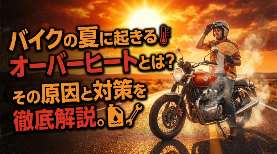 バイクの夏に起きるオーバーヒートとは？その原因と対策を徹底解説。