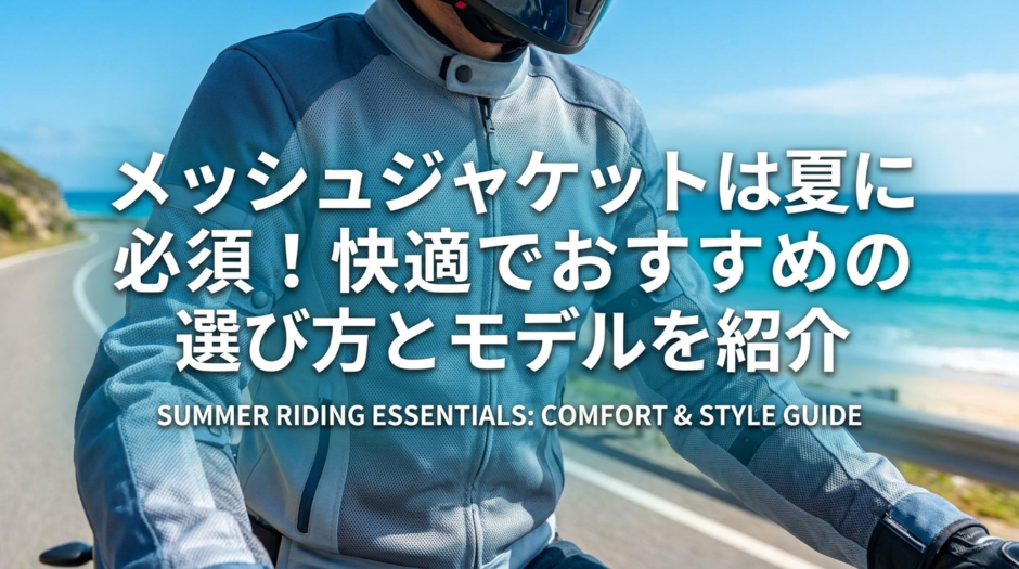 メッシュジャケットは夏に必須！快適でおすすめの選び方とモデルを紹介