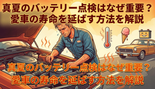 真夏のバッテリー点検はなぜ重要？愛車の寿命を延ばす方法を解説