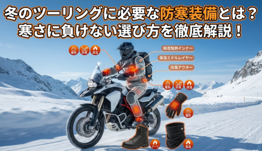 冬のツーリングに必要な防寒装備とは？寒さに負けない選び方を徹底解説！