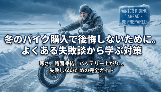 冬のバイク購入で後悔しないために。よくある失敗談から学ぶ対策