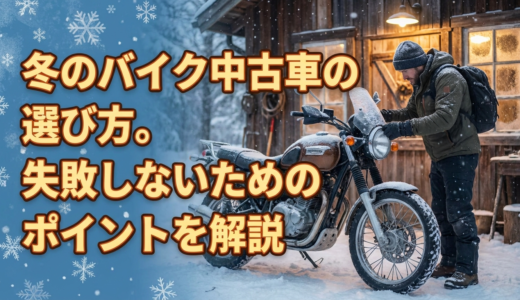 冬のバイク中古車の選び方。失敗しないためのポイントを解説